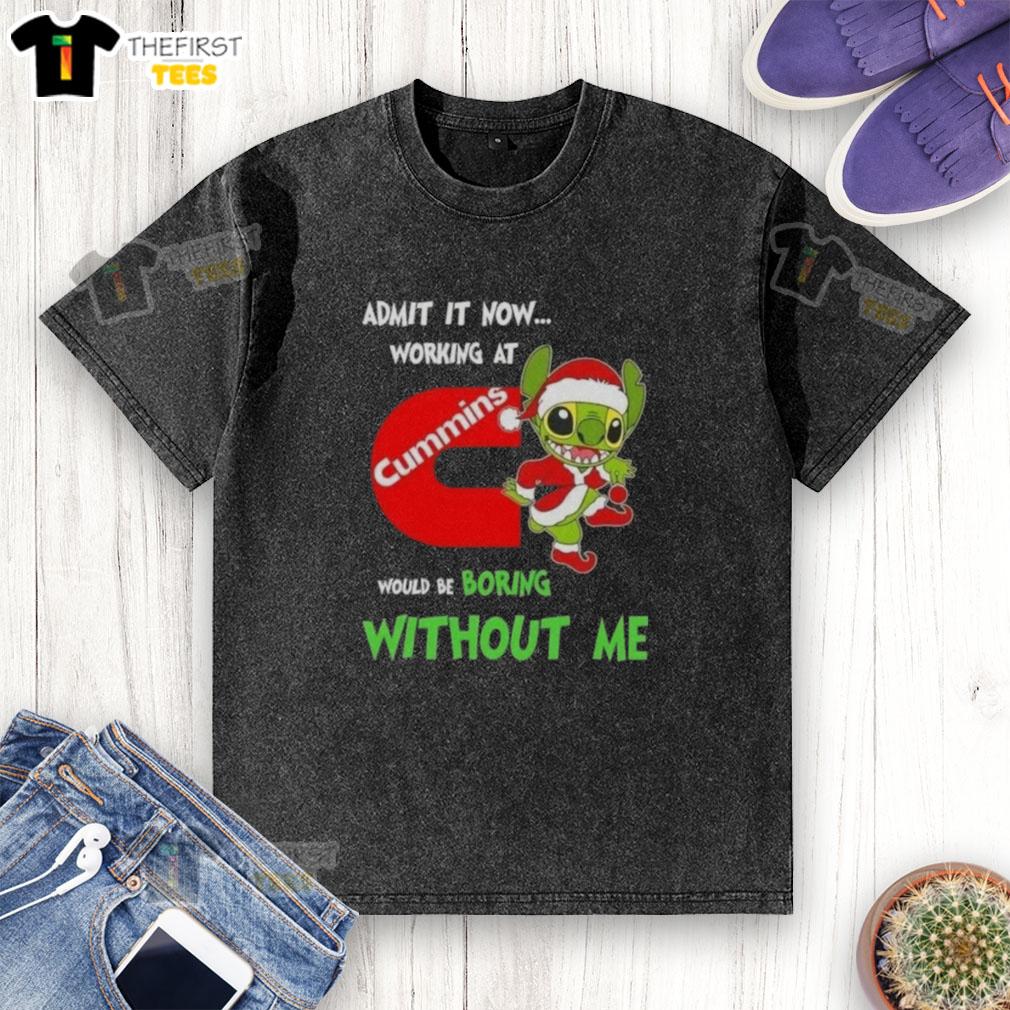 Top Stitch 'Admit It Now' washed t-shirt, perfect for Cummins fans who add excitement to the workplace.
