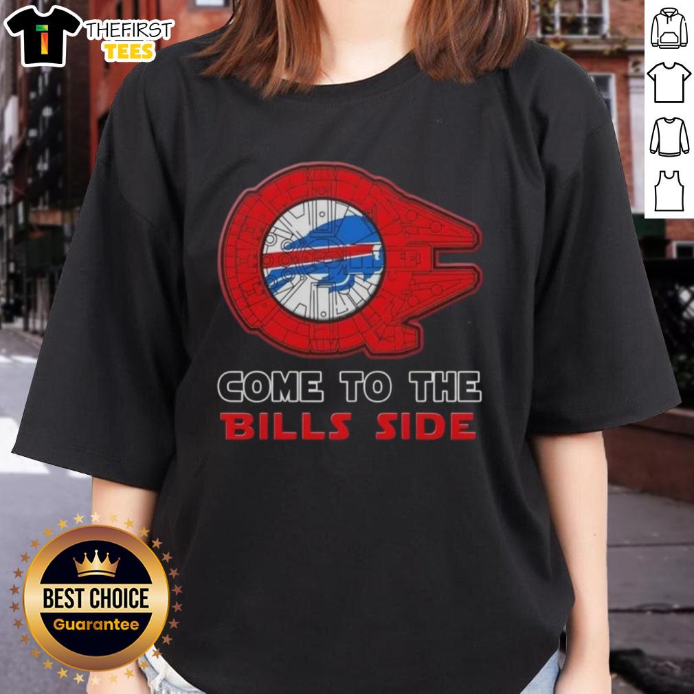 Buffalo Bills ladies tee featuring an awesome Star Wars design, perfect for fans and game day attire.