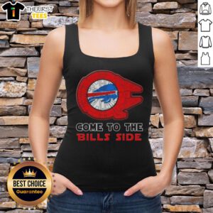 Awesome Star Wars Come to the Buffalo Bills Side Tank Top featuring a unique design for fans of both franchises.