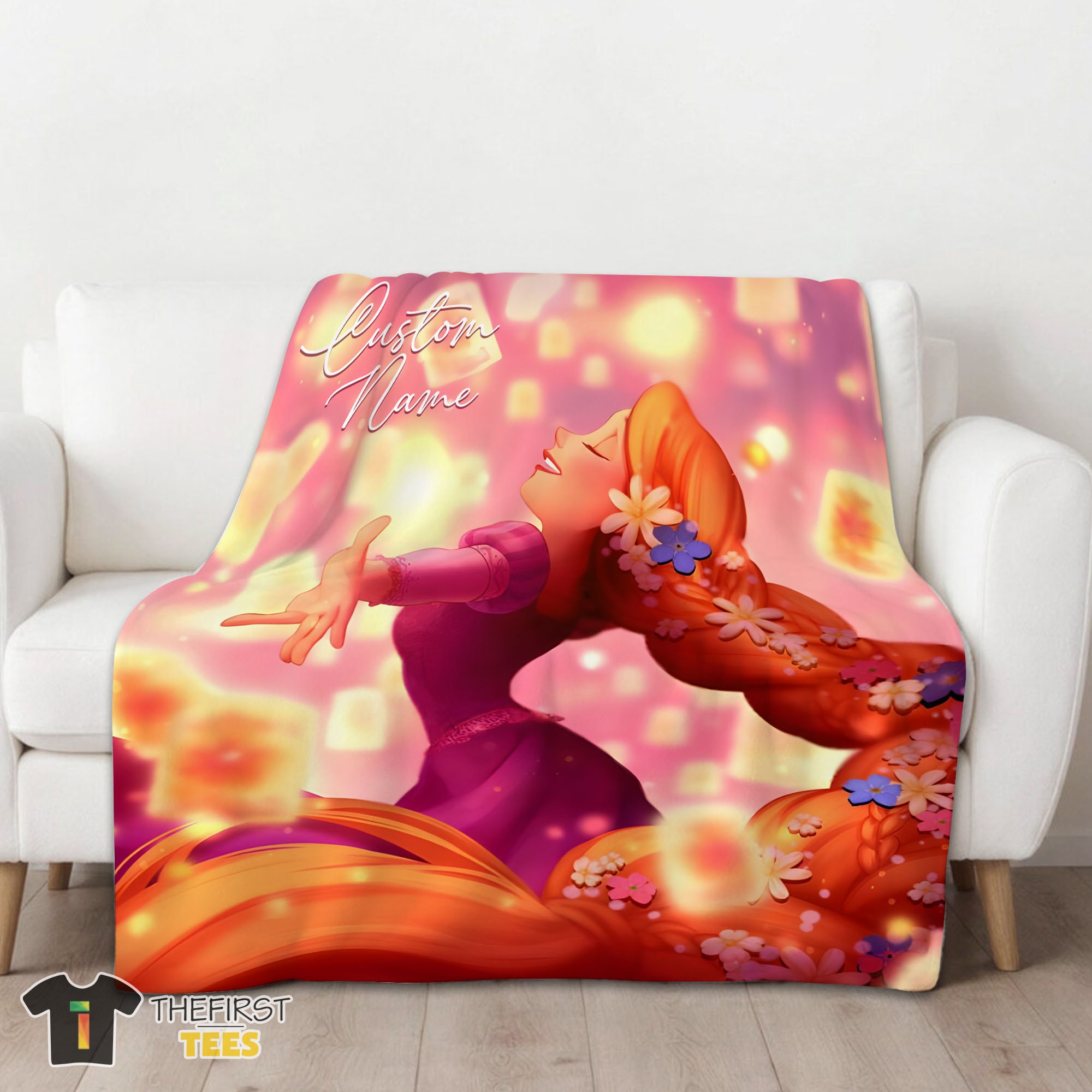 Original Disney The Little Mermaid Delicate And Painterly Blanket Fleece Customized Blanket - Image 11