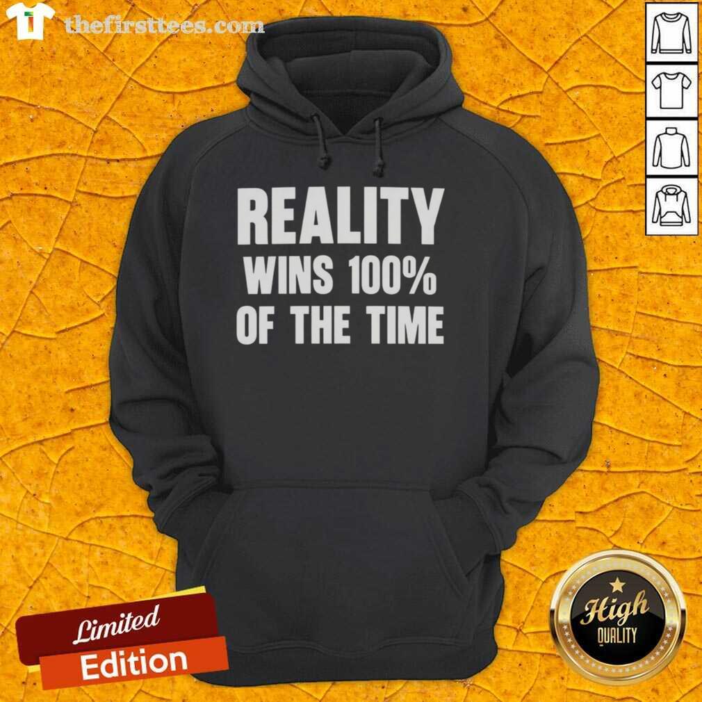 Original Thomas Sowell Reality Wins Hoodie featuring bold text design, perfect for fans of Thomas Sowell and insightful quotes.
