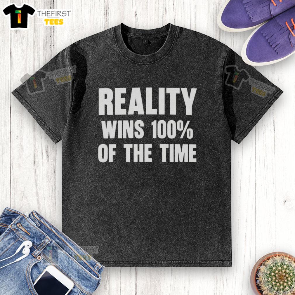 Original Thomas Sowell Reality Wins T-Shirt in white, featuring a bold graphic design perfect for fans of the economist.