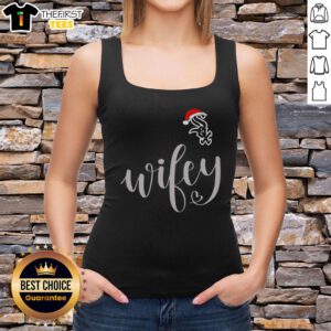 Original Wifey Chicago White Sox Santa Hat Merry Christmas Tank Top featuring festive design and team spirit for holiday cheer.