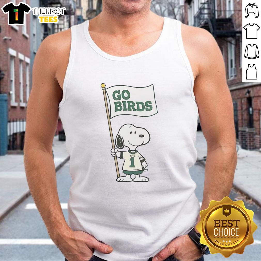 Retro Snoopy X Philadelphia Eagles football tank top featuring vibrant design, perfect for game day. Go Birds!