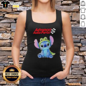 Adorable Stitch cosplay tank top featuring a crocodile design, perfect for fans of X Advance Auto Parts.