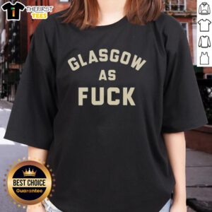 Funny Glasgow as F*ck ladies tee featuring a humorous design perfect for casual wear and showcasing Scottish pride.