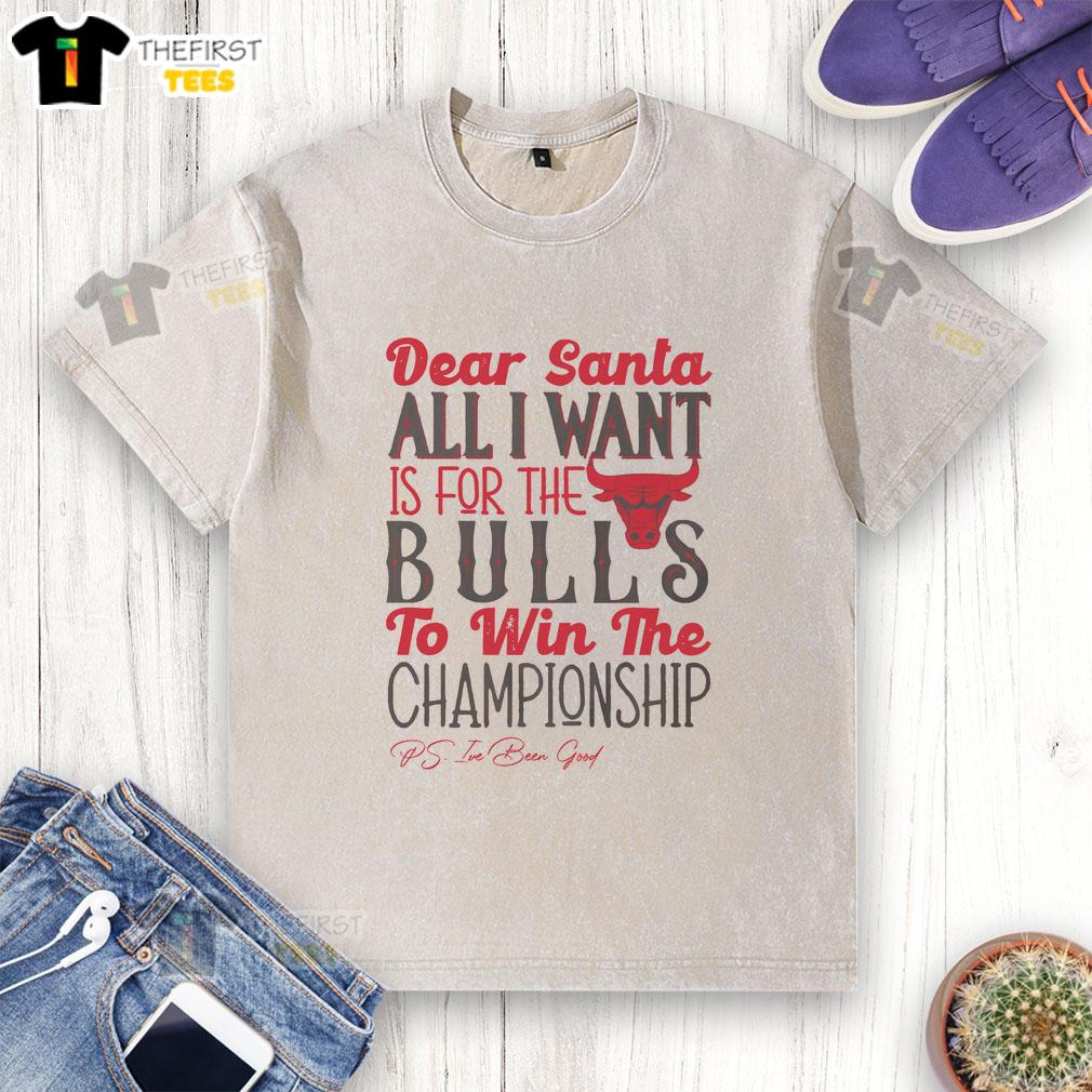 Good Chicago Bulls All I Want For Christmas washed t-shirt featuring festive design and team logo, perfect for fans.