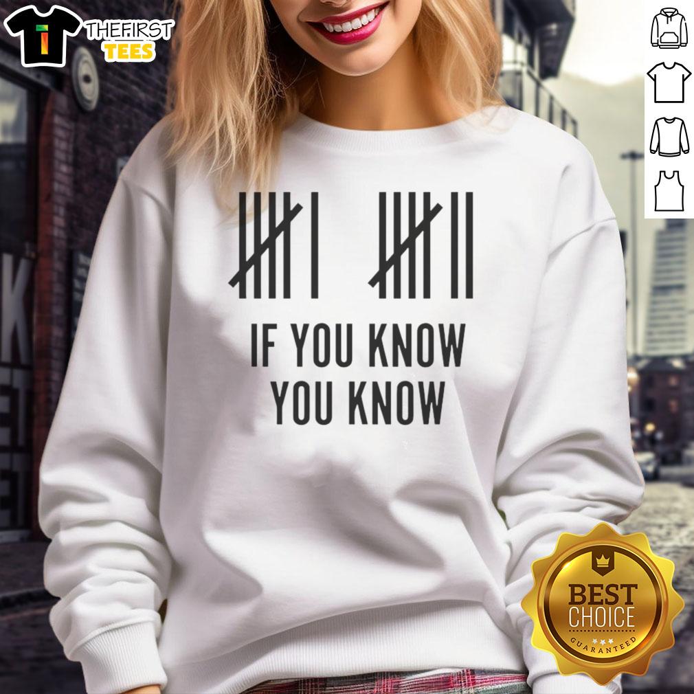 Good Six Seven If You Know You Know Sweatshirt in casual style, perfect for trendy streetwear outfits.