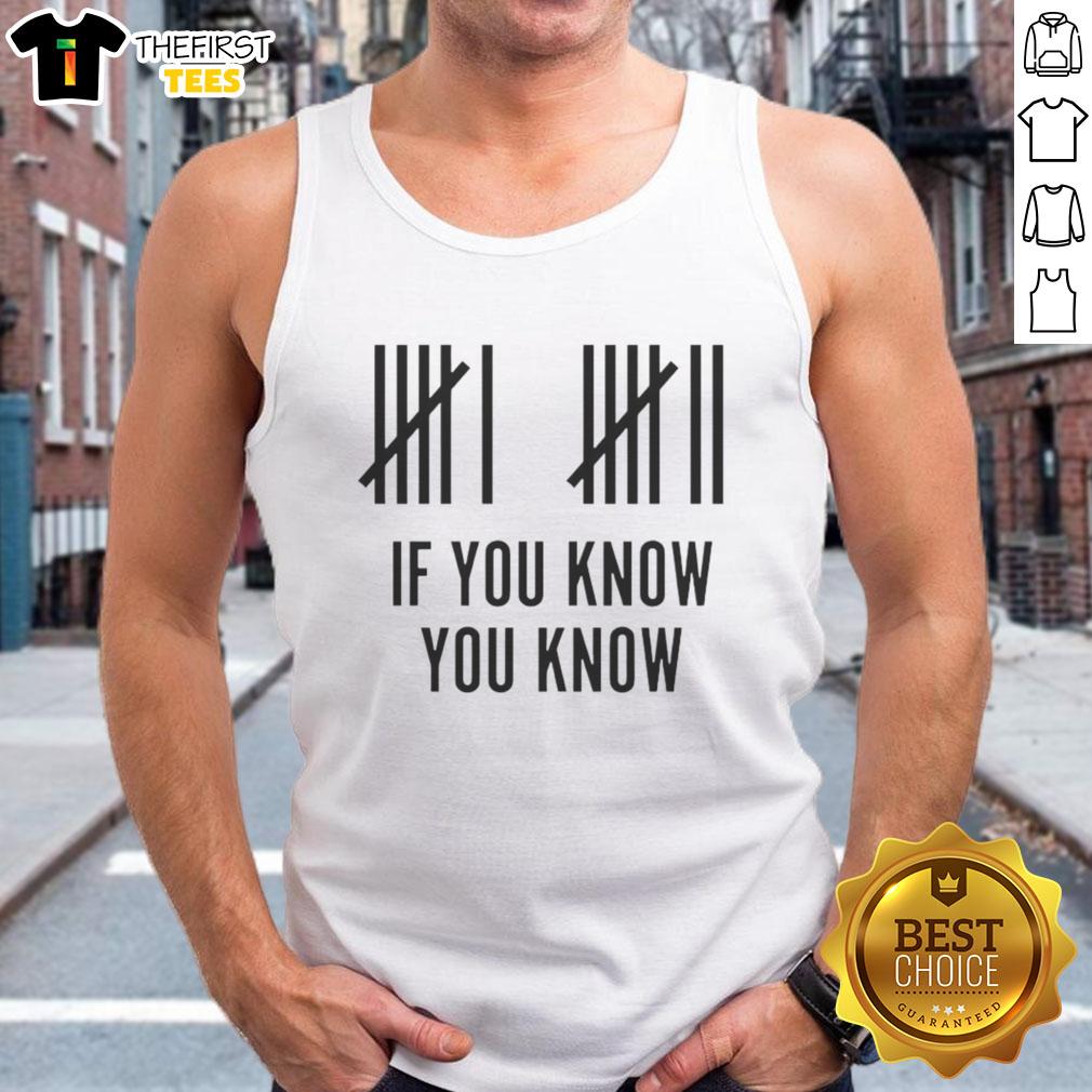 Good Six Seven If You Know You Know tank top featuring bold graphic design in casual style for summer fashion.