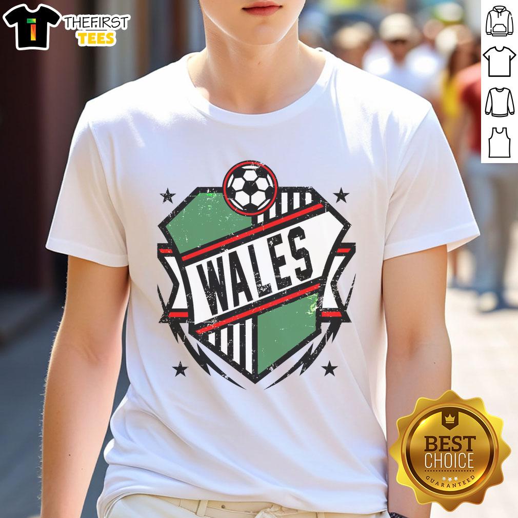 Good Wales Qatar Soccer T-Shirt featuring vibrant graphics and the iconic Wales flag for soccer fans.