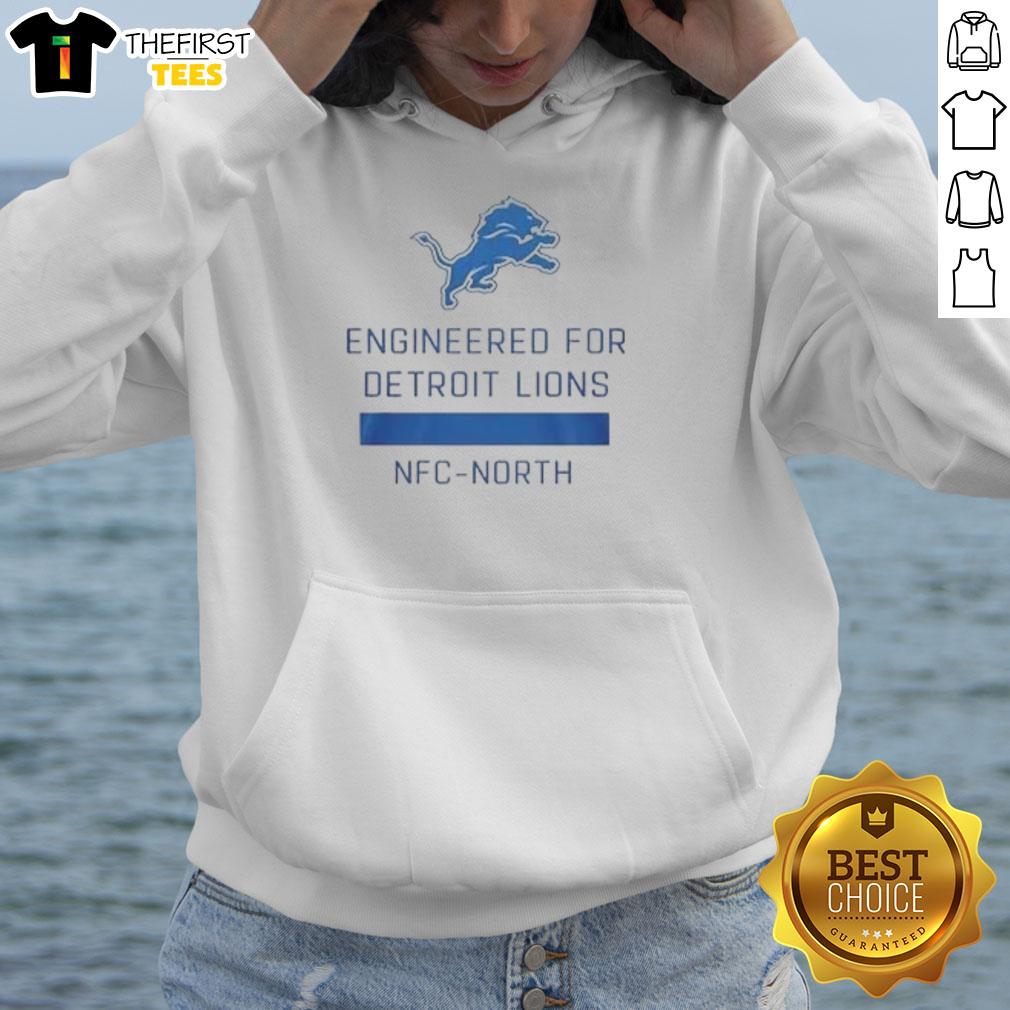 Nice Engineered Detroit Lions NFC North hoodie in blue, perfect for fans showcasing team spirit and style.