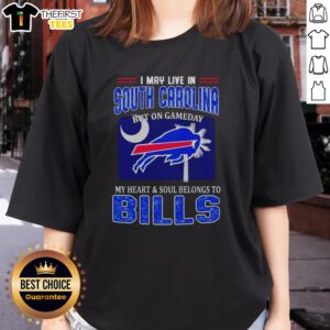 Bills ladies tee: South Carolina pride on game day, showcasing loyalty with style and spirit for Buffalo Bills fans.