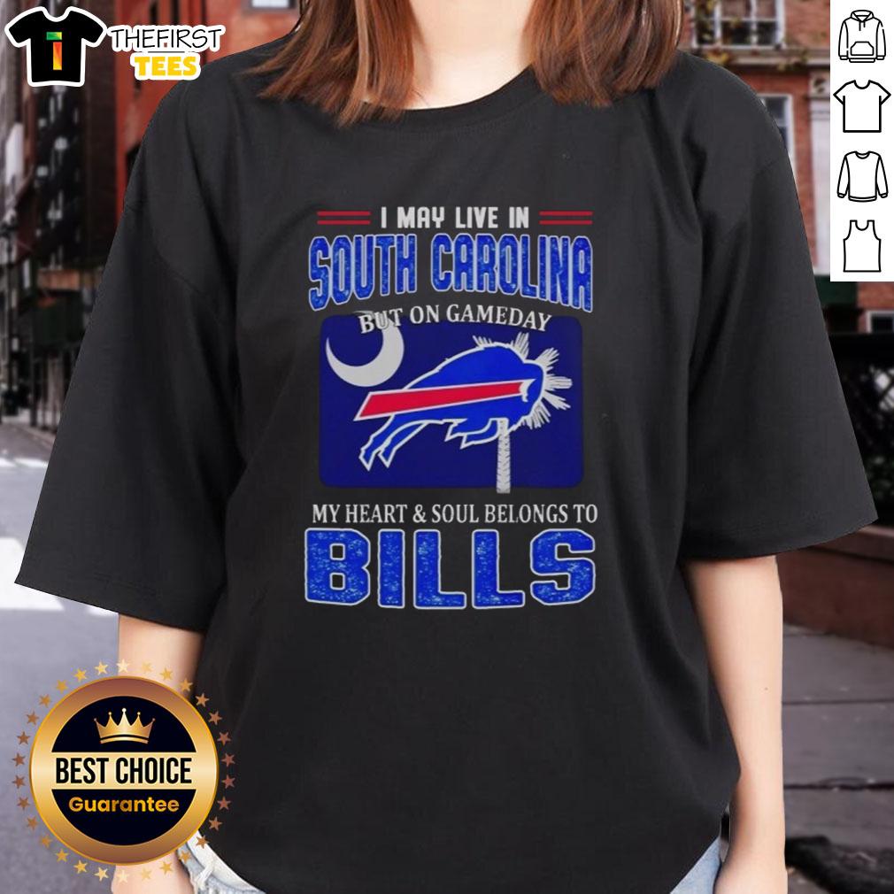 Bills ladies tee: South Carolina pride on game day, showcasing loyalty with style and spirit for Buffalo Bills fans.