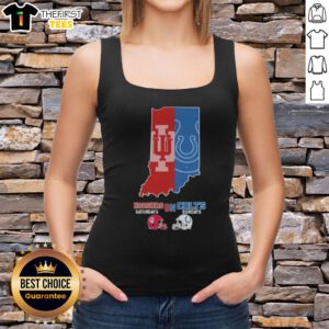 Nice Indiana Hoosiers tank top for Saturdays and Indianapolis Colts for Sundays, perfect for sports fans.
