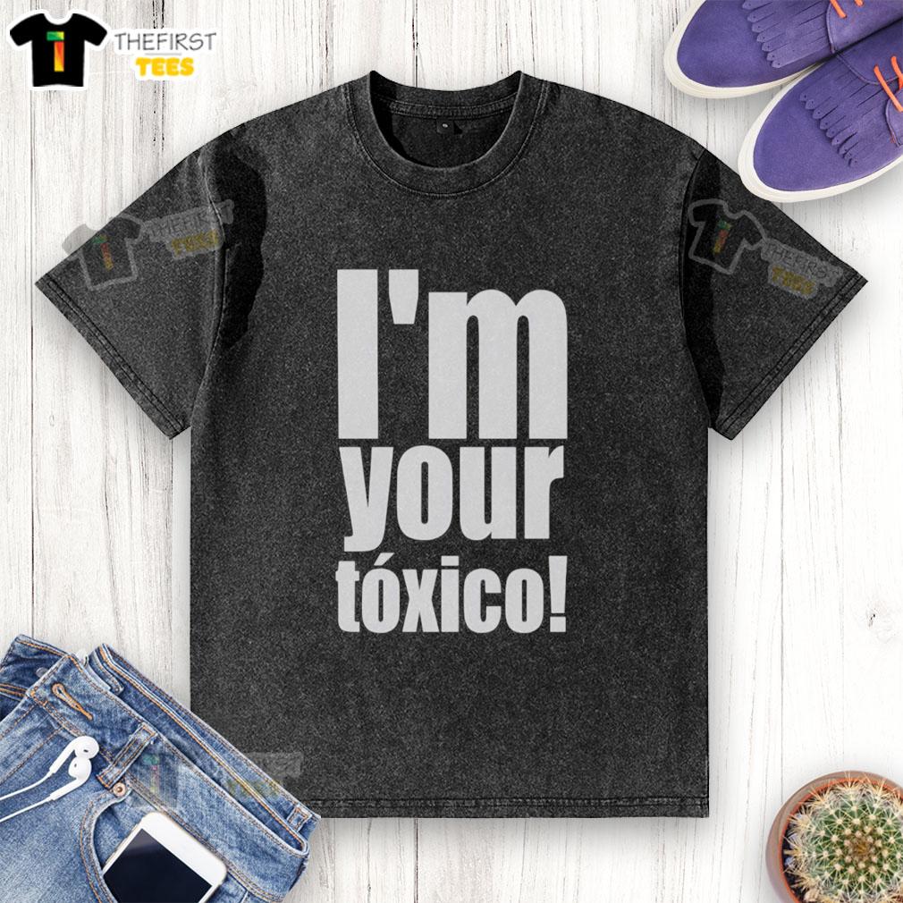 Official I'm Your Toxico washed t-shirt featuring a trendy design perfect for casual wear.