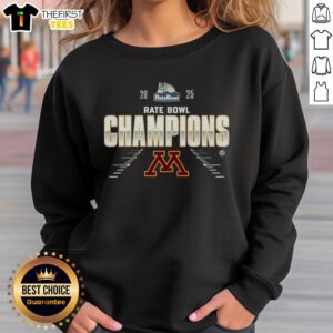 Official Minnesota Golden Gophers 2025 Rate Bowl sweatshirt featuring team colors and logo, perfect for fans.