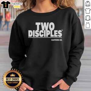 Official Two Disciples Sweatshirt in black with logo, ideal for casual wear and fan merchandise.