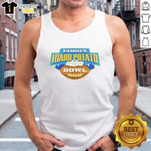 Official Washington State Cougars vs Utah State Aggies 2025 Famous Idaho Potato Bowl matchup tank top design.