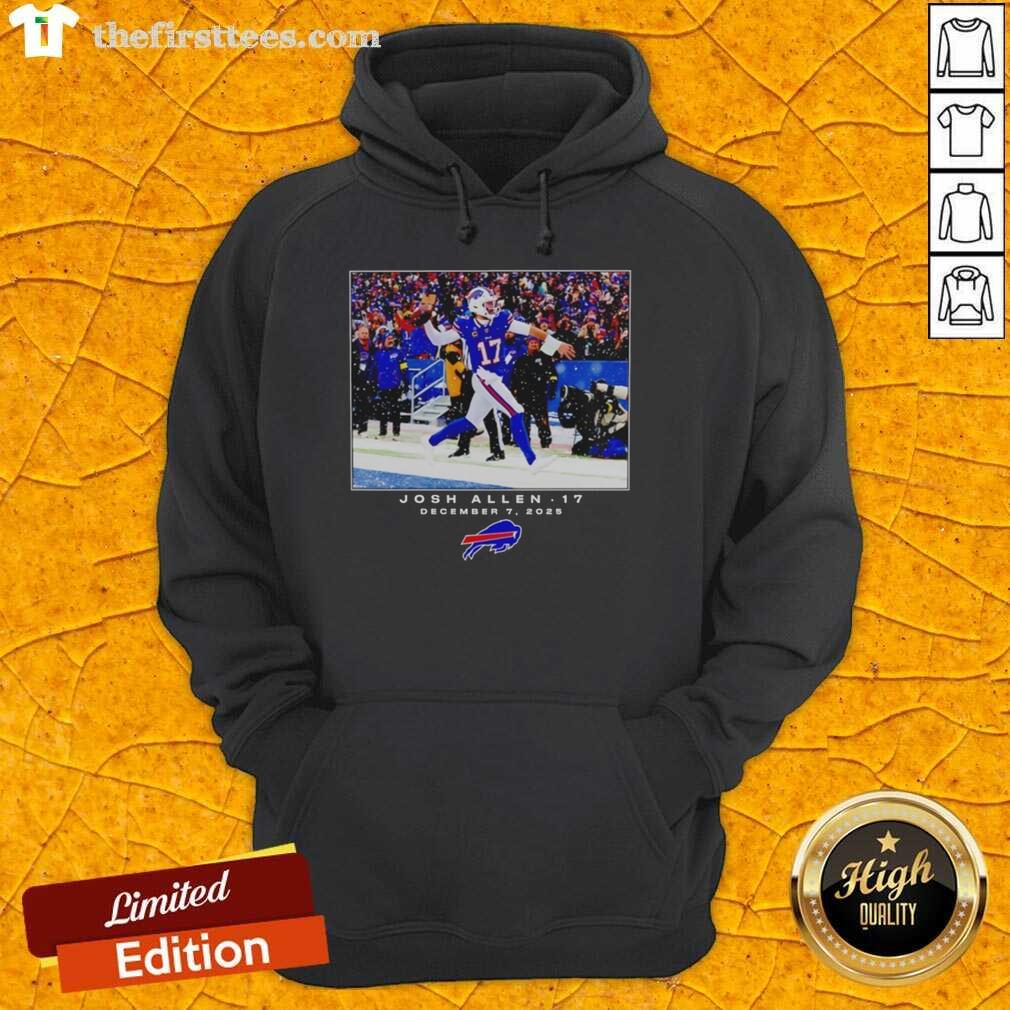 Original Josh Allen Buffalo Bills football hoodie 2025, featuring bold team colors and stylish design for fans.