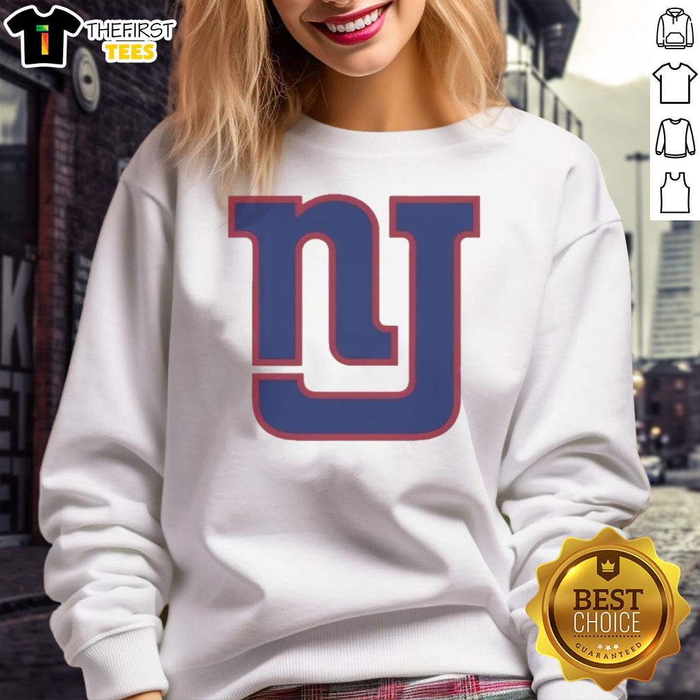 Original New York Giants logo parody sweatshirt featuring a humorous twist on the classic design for fans.