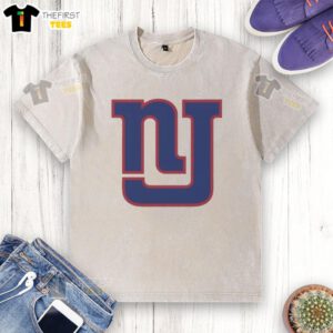 Parody of the Original New York Giants logo on a washed t-shirt, perfect for fans and casual wear.