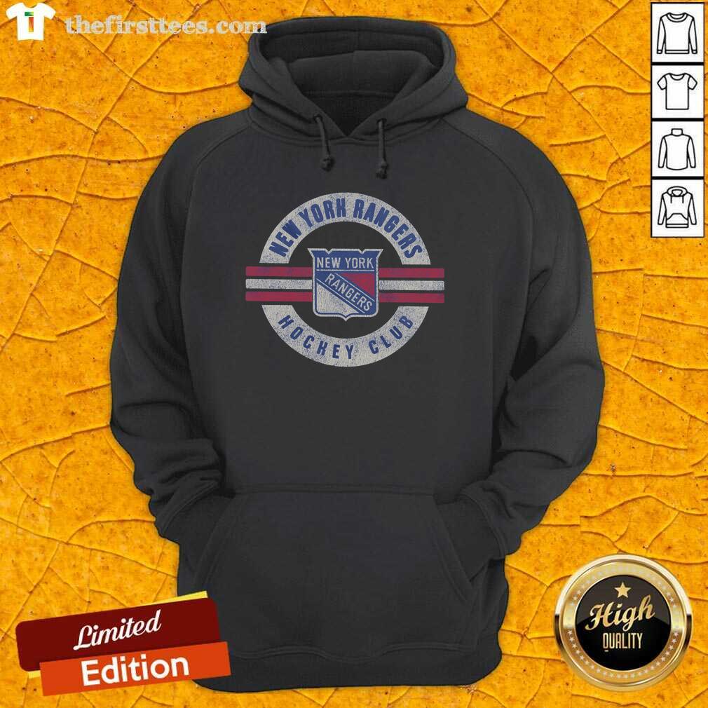 Original New York Rangers Surround Hoodie in blue, showcasing team logo and stylish design for fans and comfort.