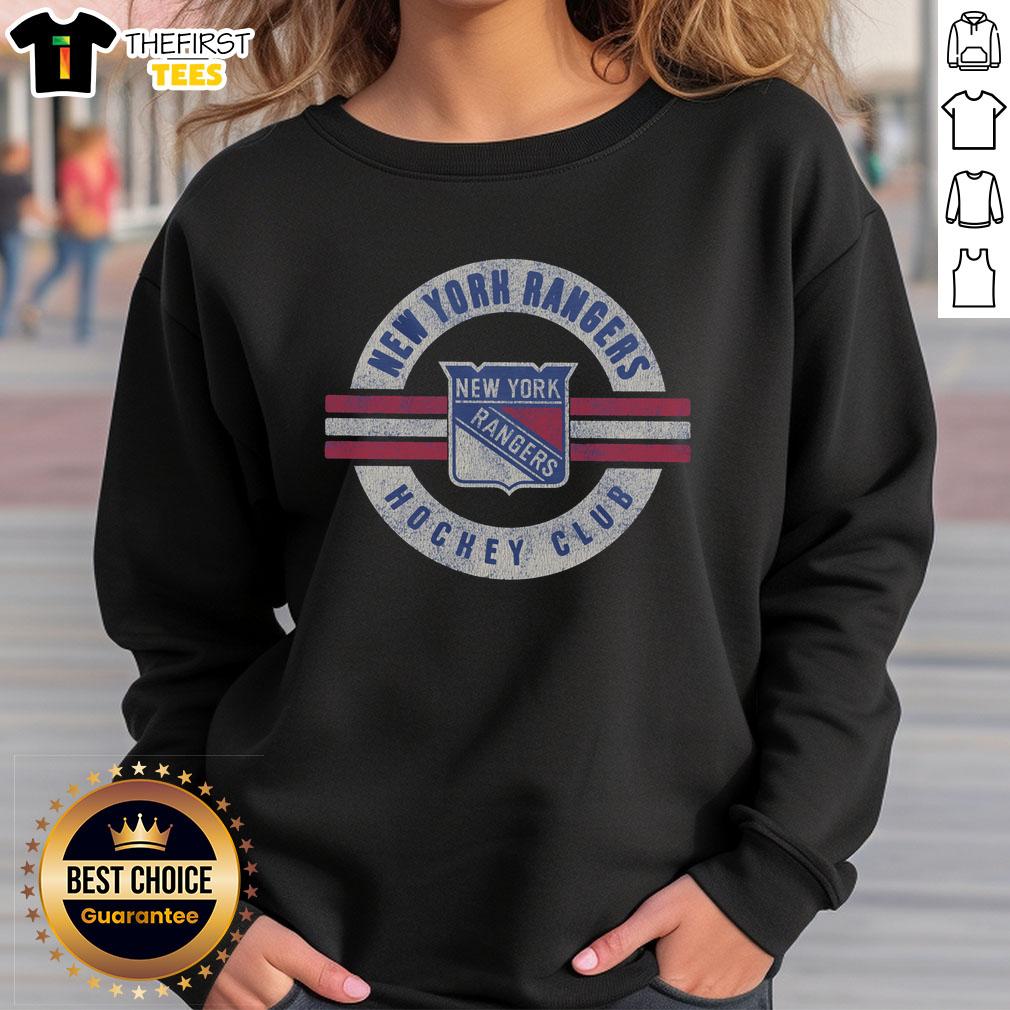 Original New York Rangers Surround Sweatshirt in navy blue, featuring team logo and cozy design for fans.