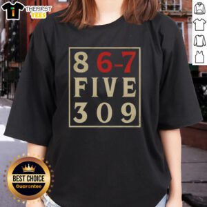 Alt Text: Premium 867 Five 309 Ladies Tee in stylish design, perfect for casual wear and comfortable everyday fashion.
