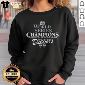 Premium Dodgers B2B World Series Champions 2025 Sweatshirt, featuring bold team logo and comfortable design for fans.