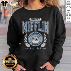 Premium Dunder Mifflin Paper Company sweatshirt from Scranton, PA, celebrating The Office since 1949.