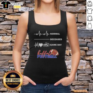 Premium Heartbeat Normal Deceased Game Day Buffalo Bills football tank top featuring a stylish design for fans.
