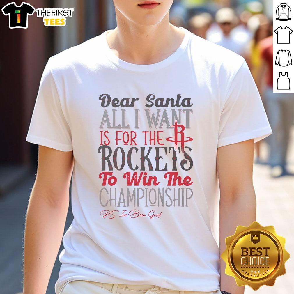 Premium Houston Rockets All I Want T-Shirt featuring team colors and logo, perfect for fans and game day attire.