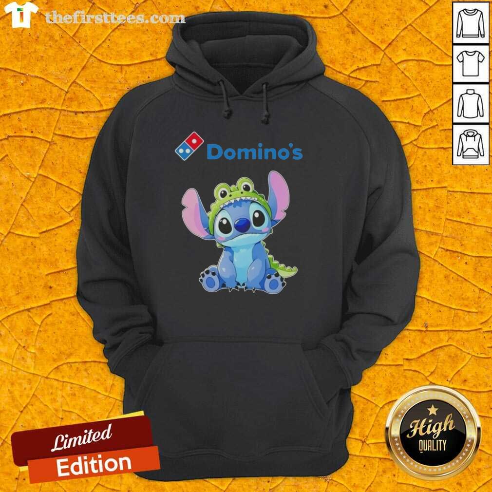 Alt Text: Premium Stitch Cosplay Crocodile X Dominos Hoodie featuring vibrant colors and unique design for cosplay enthusiasts.