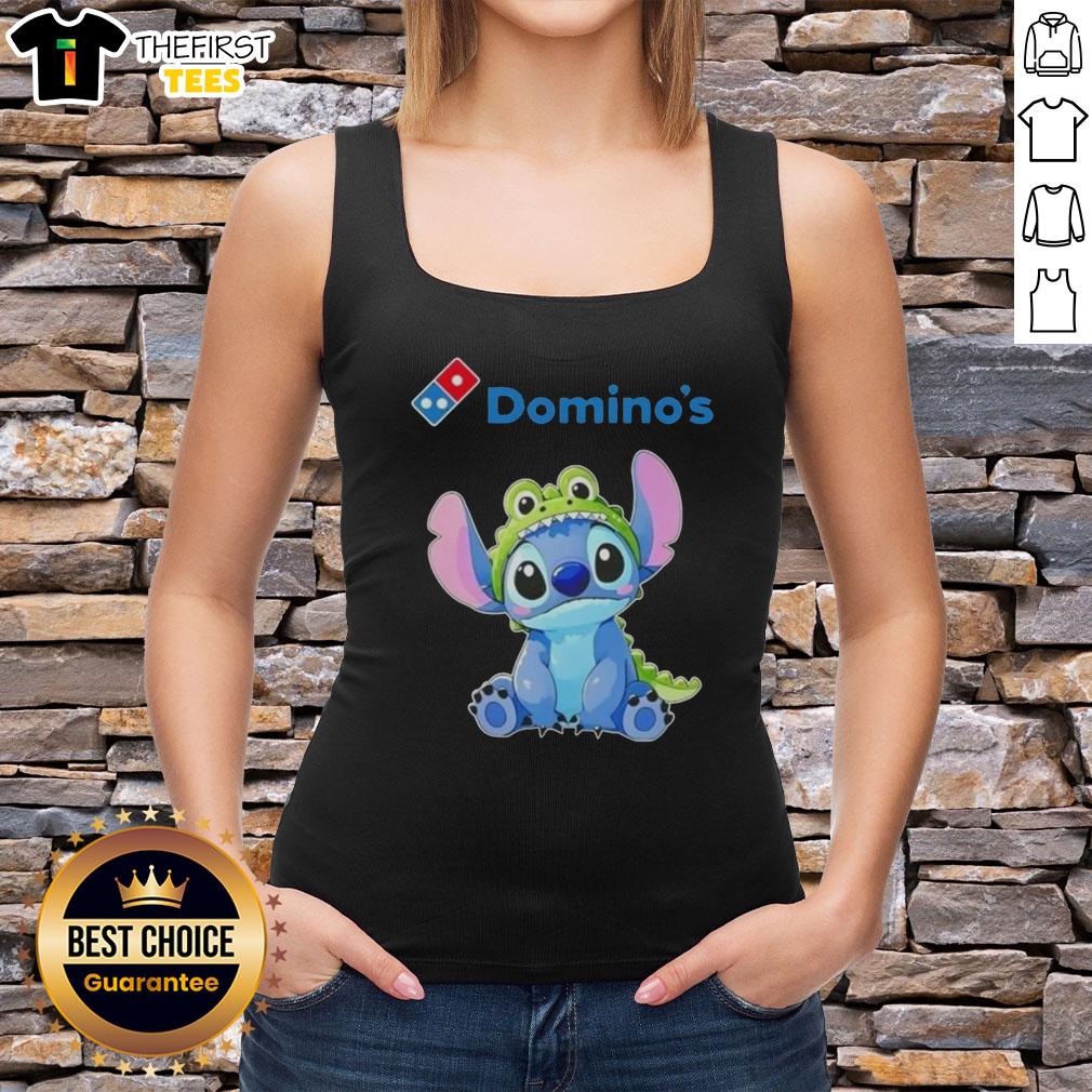 Premium Stitch Cosplay Crocodile X Dominos Tank Top featuring vibrant colors and unique design for cosplay enthusiasts.