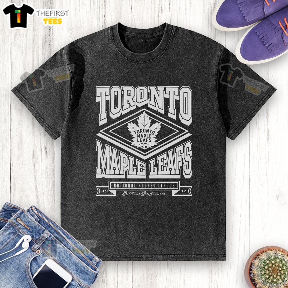 Alt Text: Premium Toronto Maple Leafs Heater Washed T-Shirt featuring a stylish design, perfect for fans supporting their team.