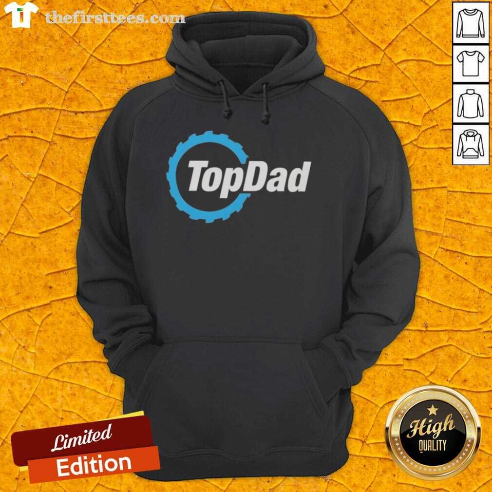 Top Dad Woodworking Saw Blade Hoodie for fathers who love woodworking, perfect gift for woodworking enthusiasts.