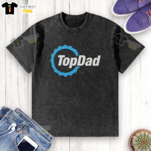 Top Dad Woodworking Saw Blade T-Shirt for fathers who love DIY projects and woodworking gifts.