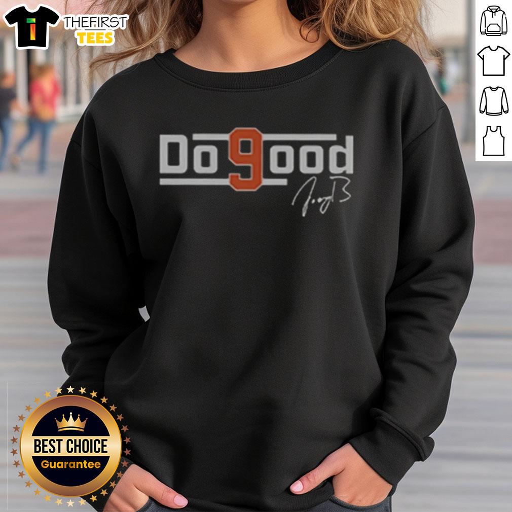 Alt Text: Premium sweatshirt from the Top Do Good Joe Burrow Foundation featuring a stylish design and comfortable fit.