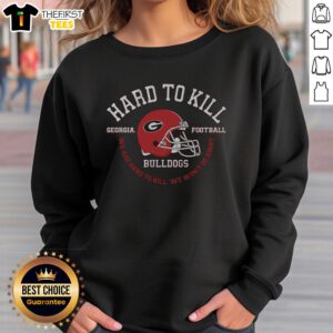 Alt Text: Top Georgia Football Hard to Kill Sweatshirt featuring team colors and logo, perfect for game day attire.