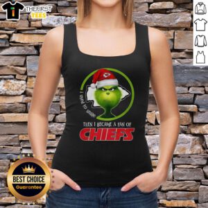 Cheerful tank top with 'I Used To Smile, Then I Became A Fan Of Chiefs' design, perfect for Kansas City Chiefs fans.