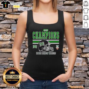 2025 Hawaii Bowl Champions tank top featuring the Top Hawaii Rainbow Warriors logo in vibrant colors.