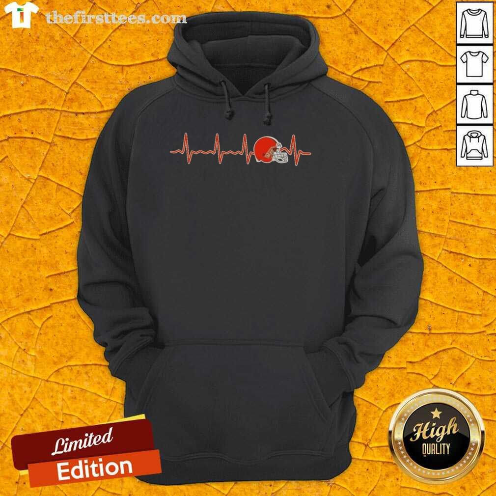 Alt Text: Cleveland Browns football logo graphic hoodie featuring a vibrant design, perfect for fans and casual wear.