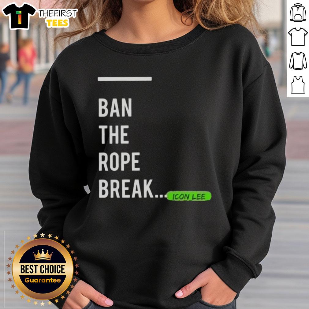 Top Icon Lee Ban The Rope Break Sweatshirt in casual style, featuring a bold graphic design and comfortable fit.