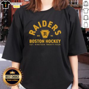 Alt Text: Top Ilya Rozanov 81 Boston Raiders Hockey Est 1924 ladies tee showcasing team pride and vintage style.