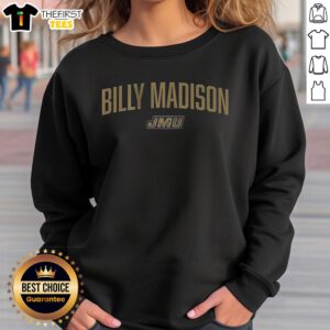 Alt Text: Cozy JMU Football sweatshirt featuring a fun Billy Madison design, perfect for game day and casual wear.