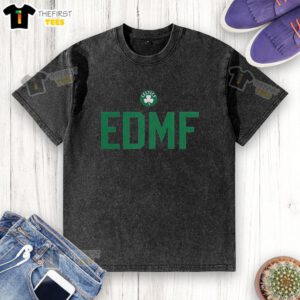Top Jaylen Brown Boston Celtics NBA Edmf Letter washed t-shirt featuring team colors and player graphics.