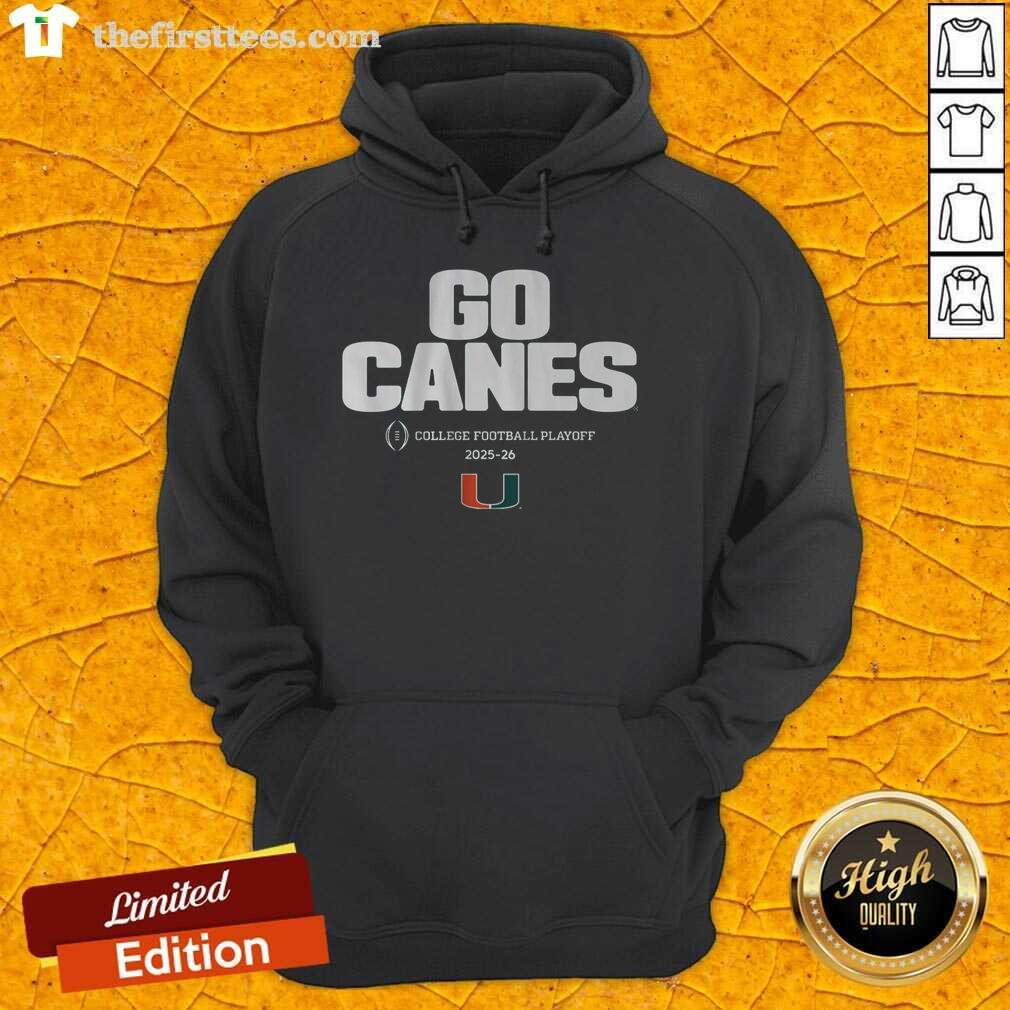 Top Miami Football 2025 CFP Team Slogan Hoodie in vibrant colors, showcasing team spirit and style for fans.