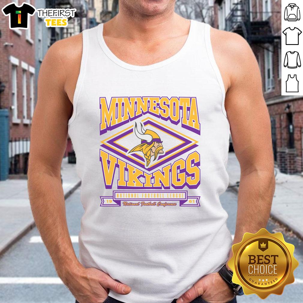 Top Minnesota Vikings heater tank top featuring team colors and logo, perfect for game day and fan apparel.