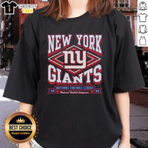 Top New York Giants heater ladies tee featuring vibrant team colors and stylish design for female fans.