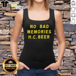 Stylish Top No Bad Memories HC Beer Tank Top displayed on a mannequin, perfect for summer outings and casual wear.